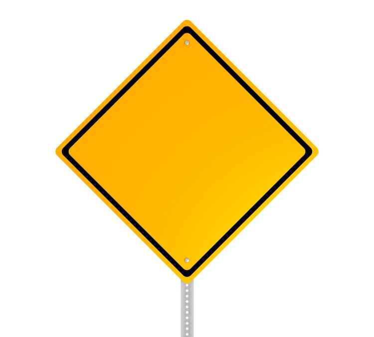 Blank Road Sign