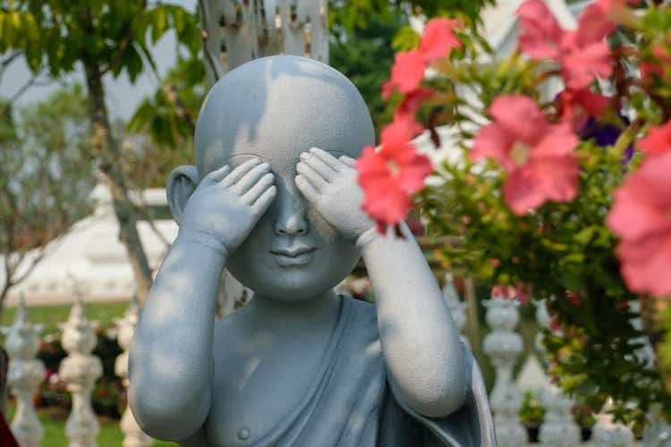 Light Greystone Child Buddha from White Temple in Chiang Rai