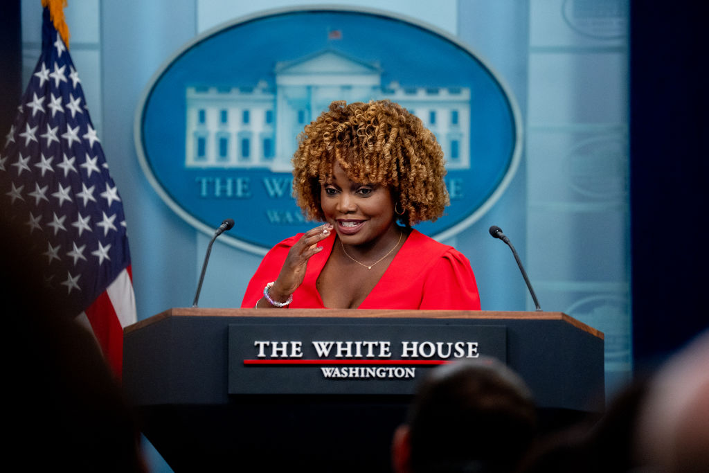 White House Press Secretary Karine Jean-Pierre Holds Daily Press Briefing At The White House