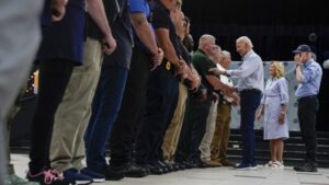 Biden tours Idalia damage in Florida as presidential politics swirl