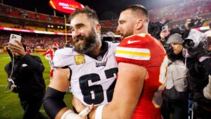 Jason Kelce shares explicit message to Travis Kelce after Chiefs beat Ravens to reach Super Bowl LVIII