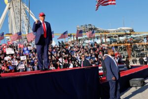 Trump holds Jersey Shore rally, calls hush money case 'Biden show trial'