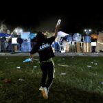 Inside UCLA’s pro-Palestinian encampment on a long night of violence