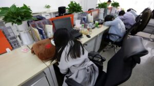 Chinese tech companies push staff to the limit